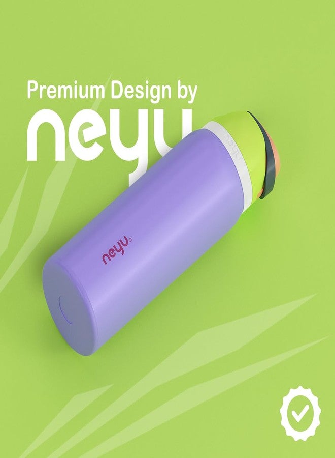 NEYU Premium Stainless Steel Insulated Water Bottle | 3-Layers Insulation Technology | Leakproof | BPA-Free | Keeps Water Cold up to 48 Hours | 950ml (1, Orchid Glow) - Image 2
